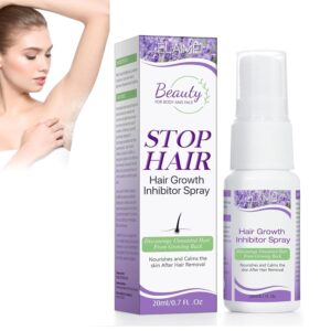 Hair Growth Inhibitor Spray - Slows Regrowth for Body, Face, Arms, Armpits, and Legs After Waxing