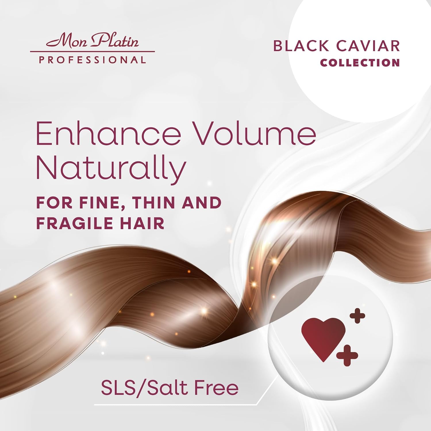 Mon Platin Black Caviar Volumizing Shampoo and 500ml Hair Mask for Fine Hair - Image 6