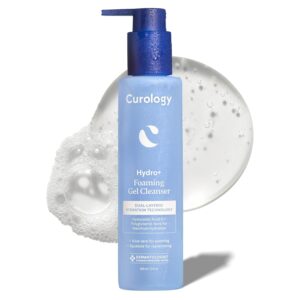 Curology Hydro+ Foaming Gel Facial Cleanser, Gentle Face Wash, Hydrating, Non-Stripping, Sensitive Skin Care, Fragrance Free, 5 fl oz