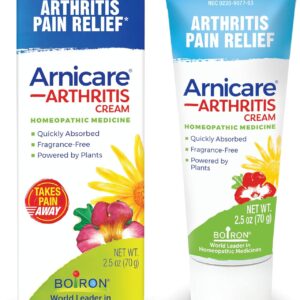 Boiron Arnicare Arthritis Cream for Minor Joint and Muscle Pain or Stiffness from Arthritis, Minor Injuries, Overexertion, or Repetitive Motions - 2.5 oz