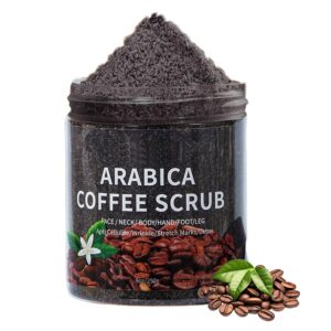 Arabica Coffee Scrub Body Exfoliator - Exfoliating Body Scrub - Body Scrubs for Women Exfoliation - Shower Scrub for Face,Hand,Foot,Body - Skin Exfoliator for Body Stretch Marks - Coffee Gifts
