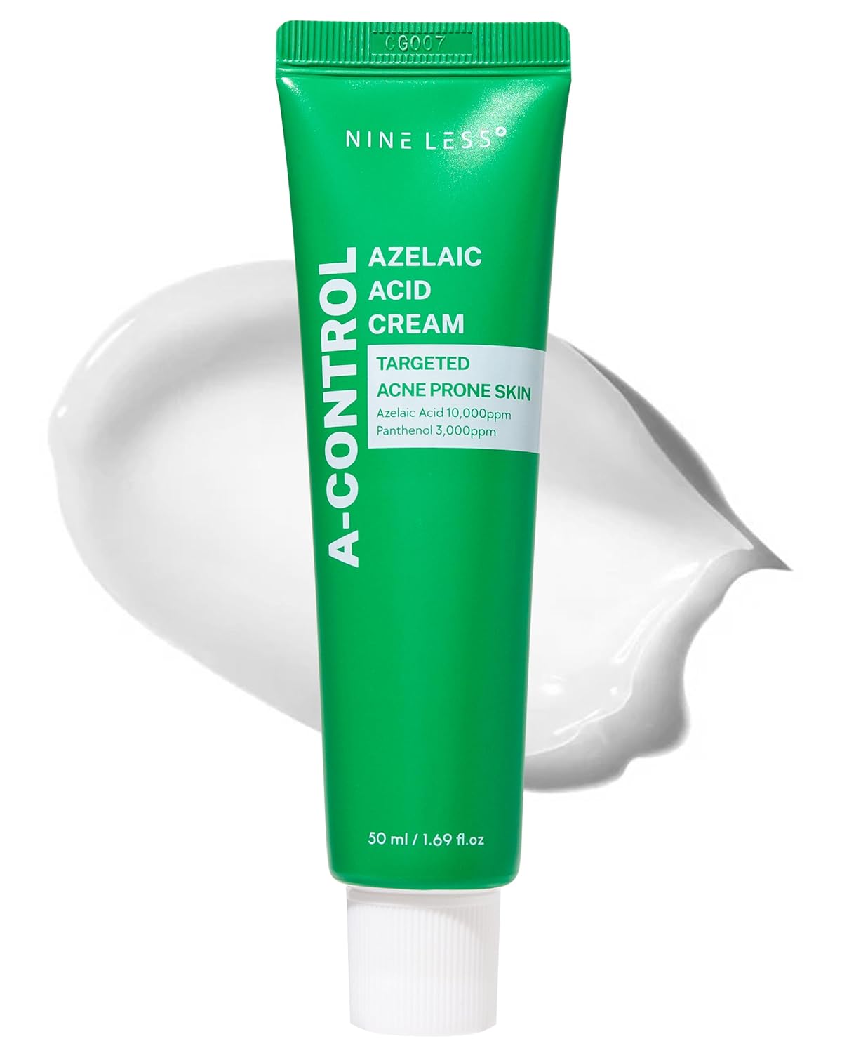 A-Control Azelaic Acid Cream โ Korean Blemish Clear Moisturizer for Face - Acne-Fighting & Hydrating for Clearer Skin - Blemish Relief, Soothing Recovery, 1.69oz.