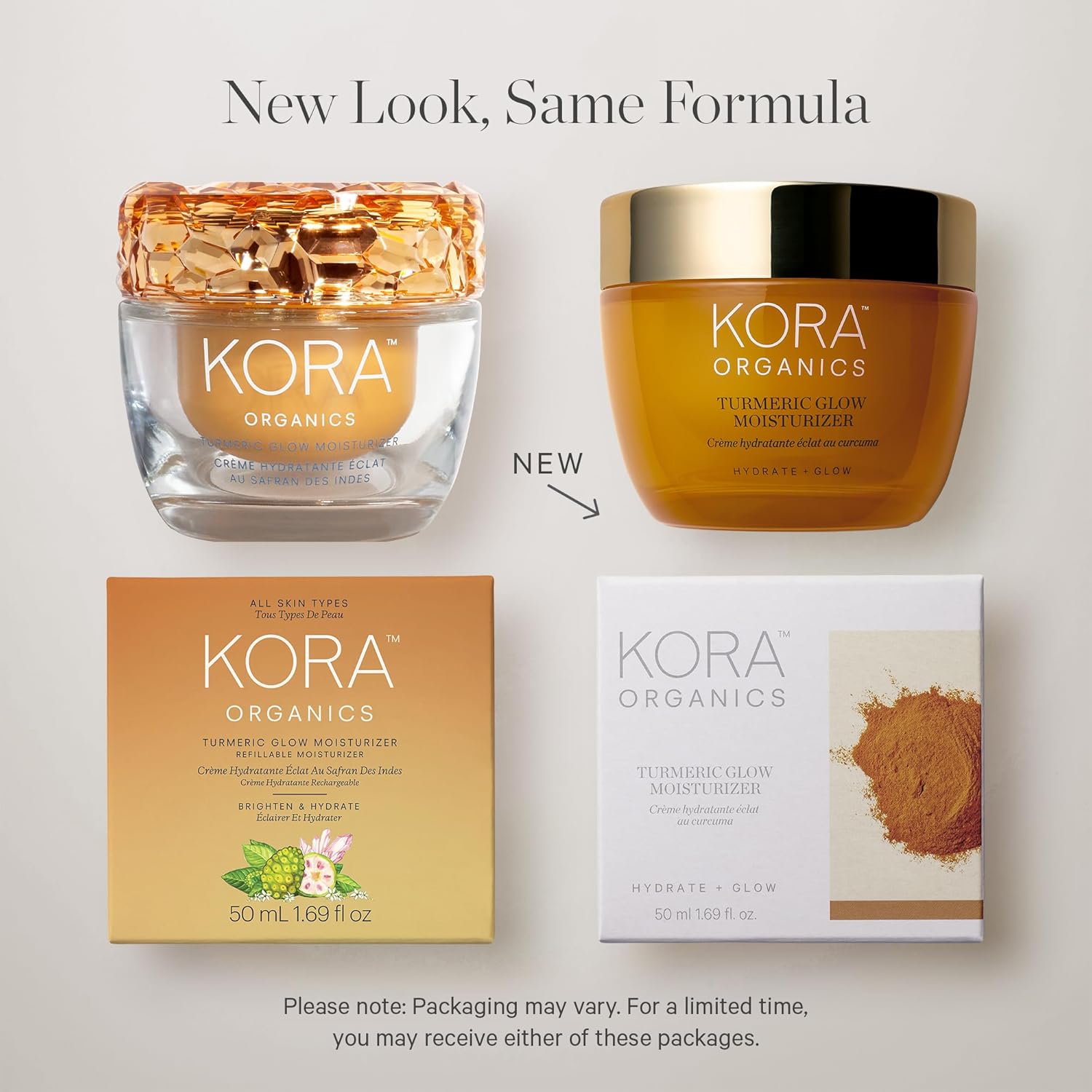 KORA Organics Turmeric Glow Facial Moisturizer, Hydrating Face Cream to Soften & Plump Skin, For Oily and Combination Skin, Certified Organic & Cruelty-Free, 1.69 Fl Oz - Image 2