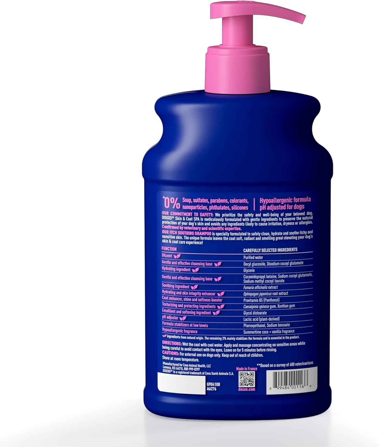 DOUXO Gentle Cleansing SPA Dog Shampoo for Itchy Skin, 16 fl oz - Image 2