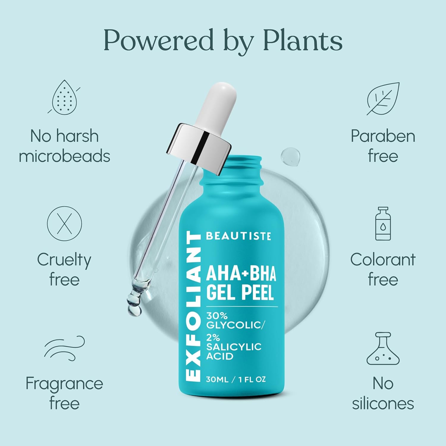 30 DAY MIRACLE AHA 30% + BHA 2% Peeling Solution - Clinical Strength Liquid Exfoliant for Dark Spots, Blackheads & Clogged Pores - Resurfacing Salicylic Acid Serum & Chemical Peel for Face - Image 5