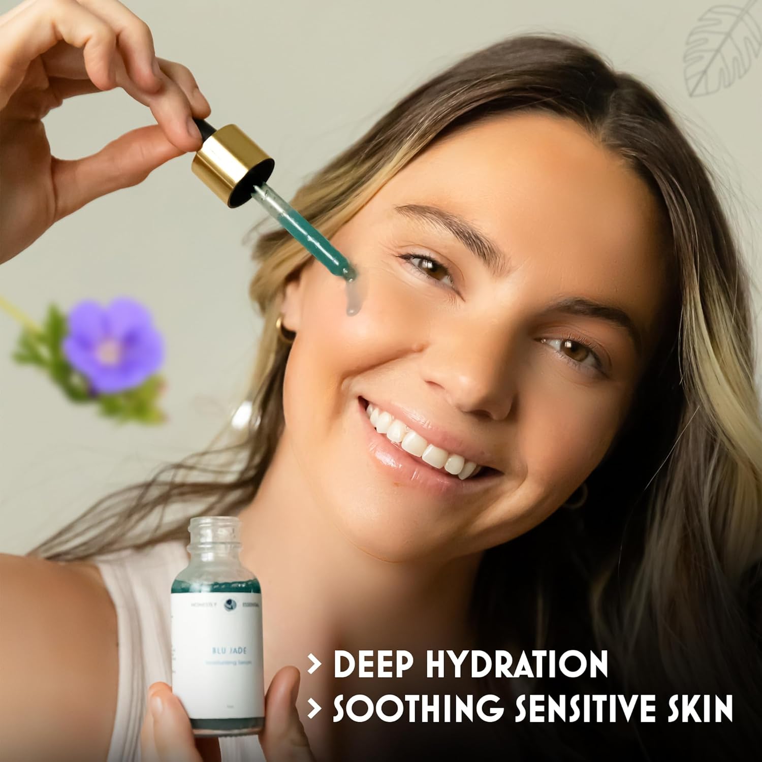 Blu Jade 1 oz Hydrating Facial Serum with Emu Oil and Rose Geranium for Women - Image 5