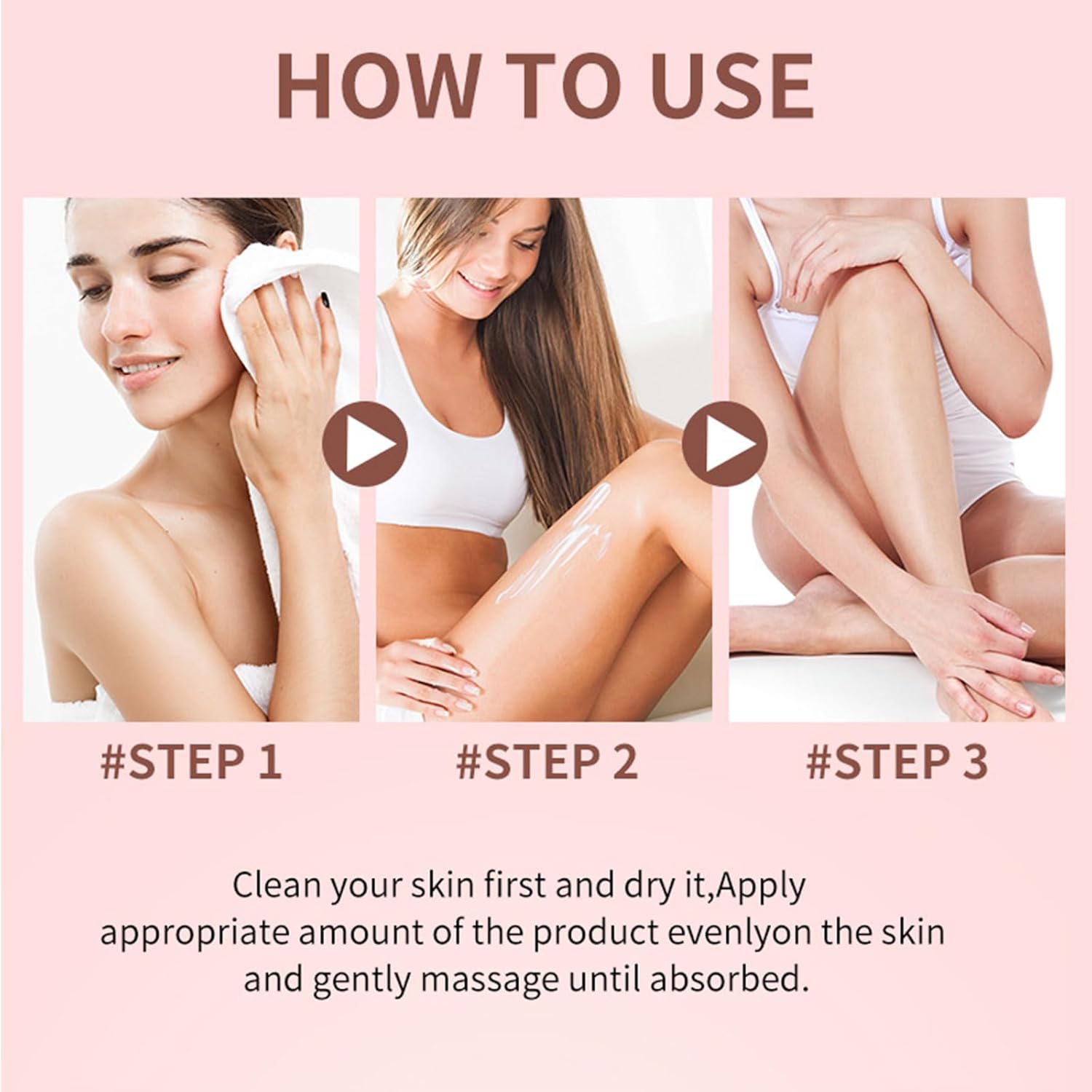 Exfoliating Body Cream for Strawberry Legs Rough Skin Lotion 8 oz - Image 7