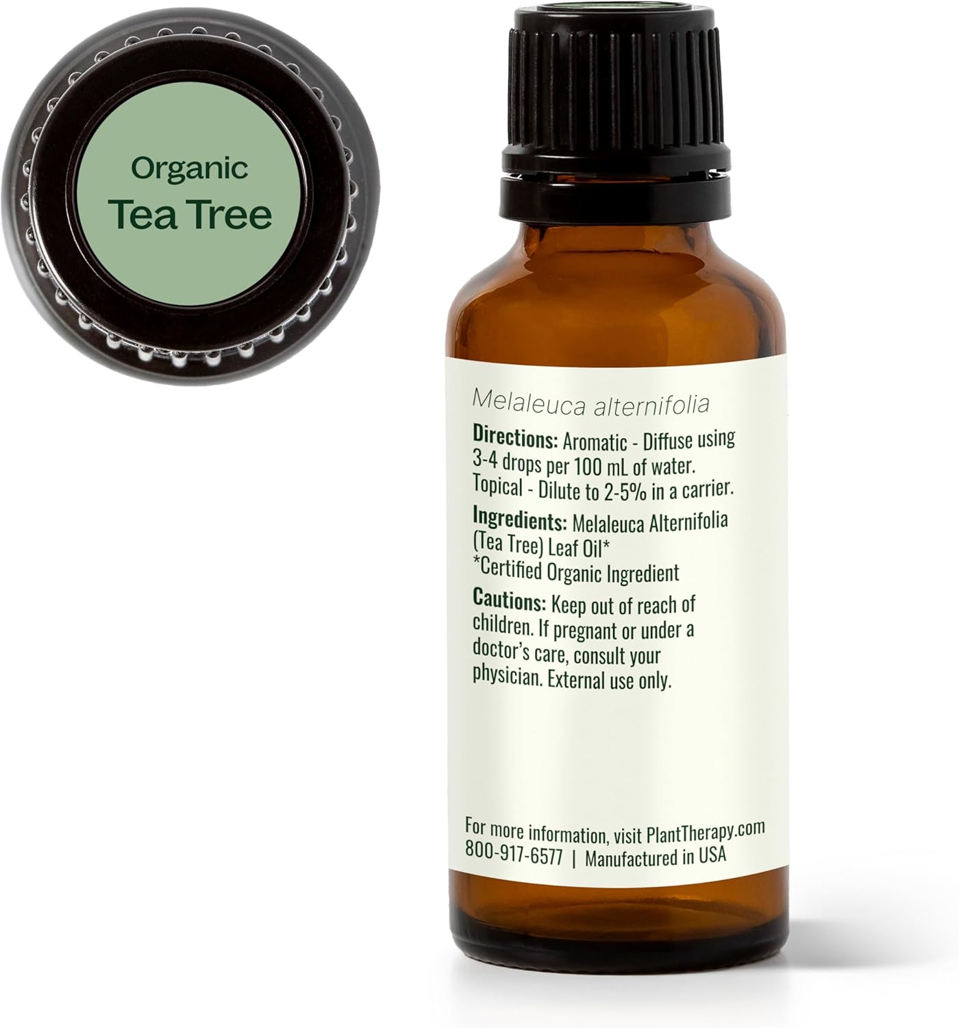 Plant Therapy Organic Tea Tree Oil (Melaleuca) 100% Pure, USDA Certified Organic, Undiluted, Natural Aromatherapy, Therapeutic Grade 30 mL (1 oz) - Image 7