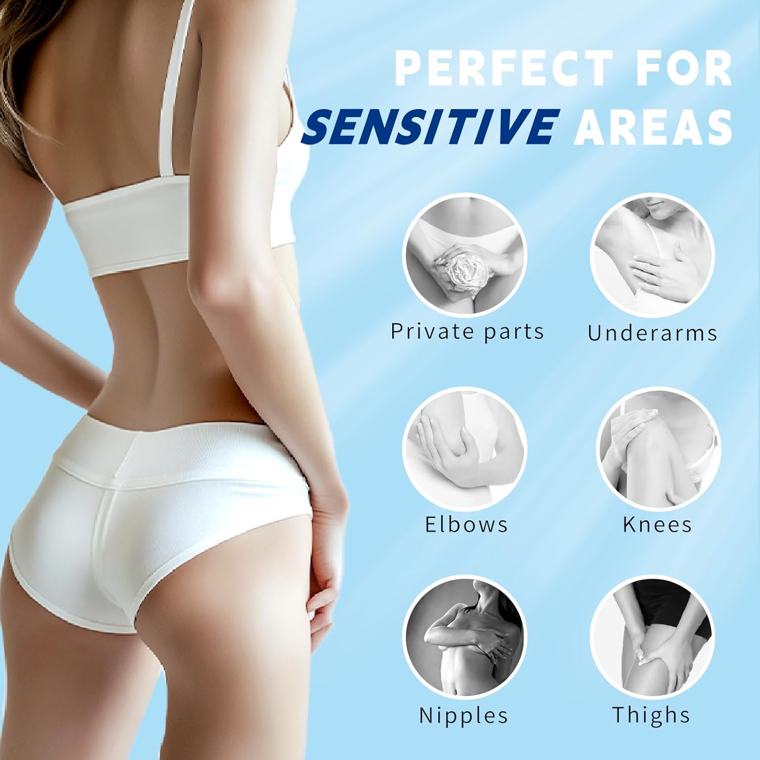 Skin Whitening Cream, Intimate Bleaching Cream for Women, Skin Lightening for Dark Spots, Private Parts, Underarms, Elbows, Armpits, Knees, Inner Thighs - Image 2