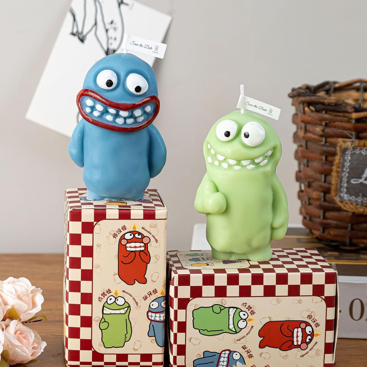 Whimsical Monster Scented Candles – 5 Unique Scents, Fun Decorative Aromatherapy Candle – Handmade Cute Monster Shaped Candle for Home, Office, Gift – Approx. 4 Inches Tall - Image 2