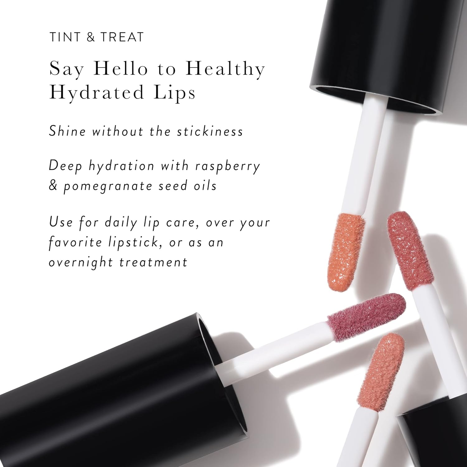 LAURA GELLER NEW YORK Treat-n-Go Tinted Non-Stick Hydrating Lip Oil, Finish Line - Image 2