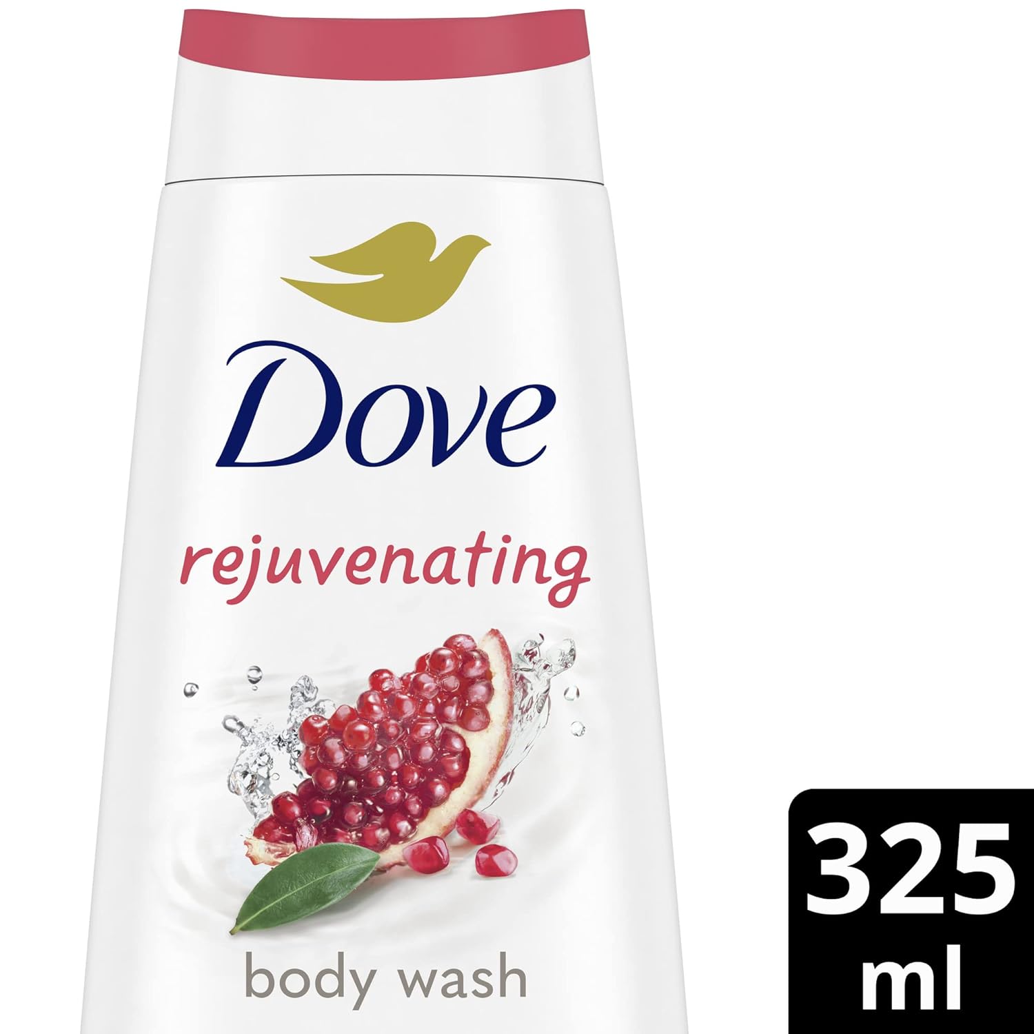 Dove Rejuvenating Body Wash for renewed, healthy-looking skin Pomegranate & Hibiscus gentle body cleanser nourishes and revives skin 325 ml - Image 2
