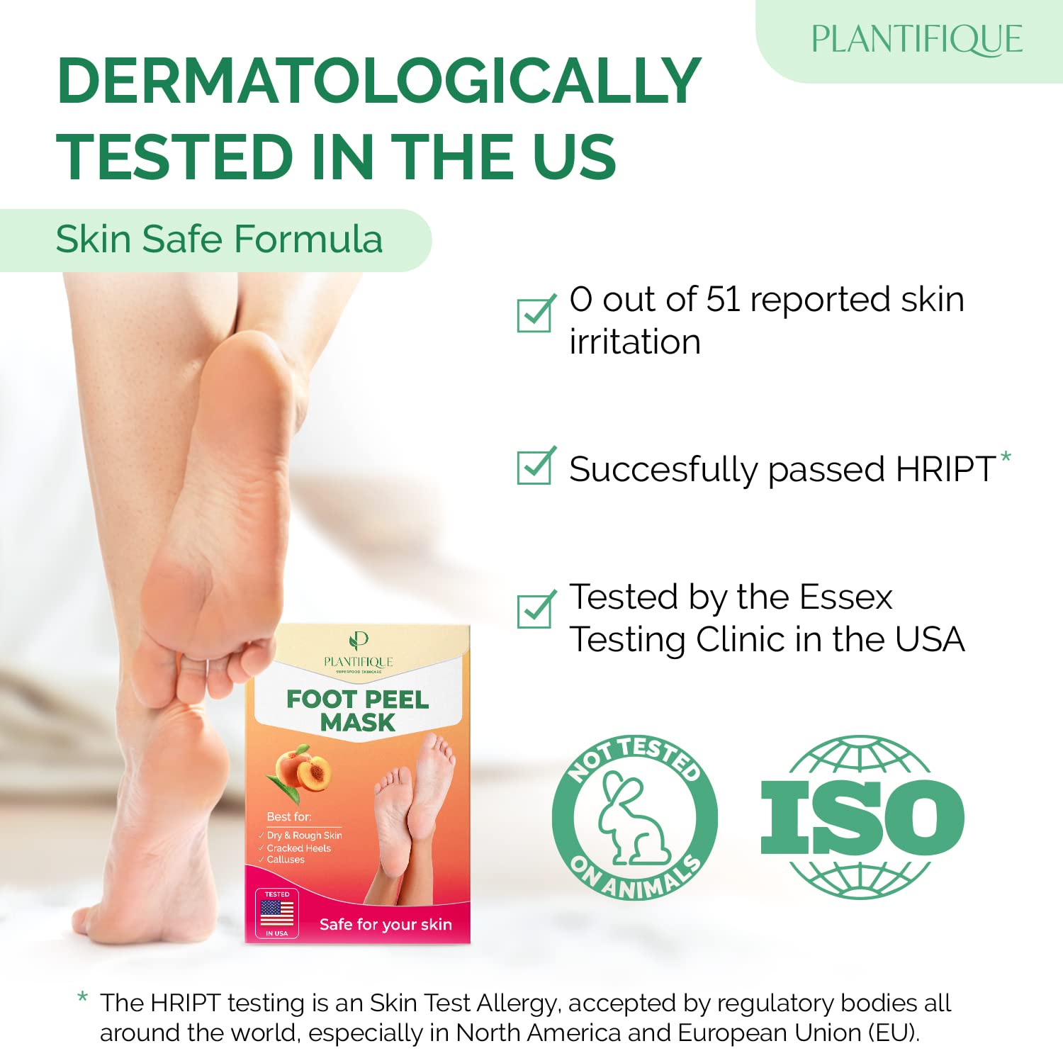PLANTIFIQUE Peach Foot Peeling Mask 2 Pack for Soft Feet and Heel Repair - Image 4