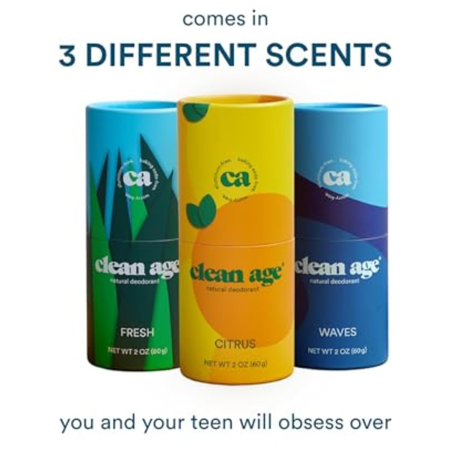 All-Natural Aluminum-Free Citrus Deodorant Stick for Kids, Teens - 2 oz Paraben-Free Formula - Image 6