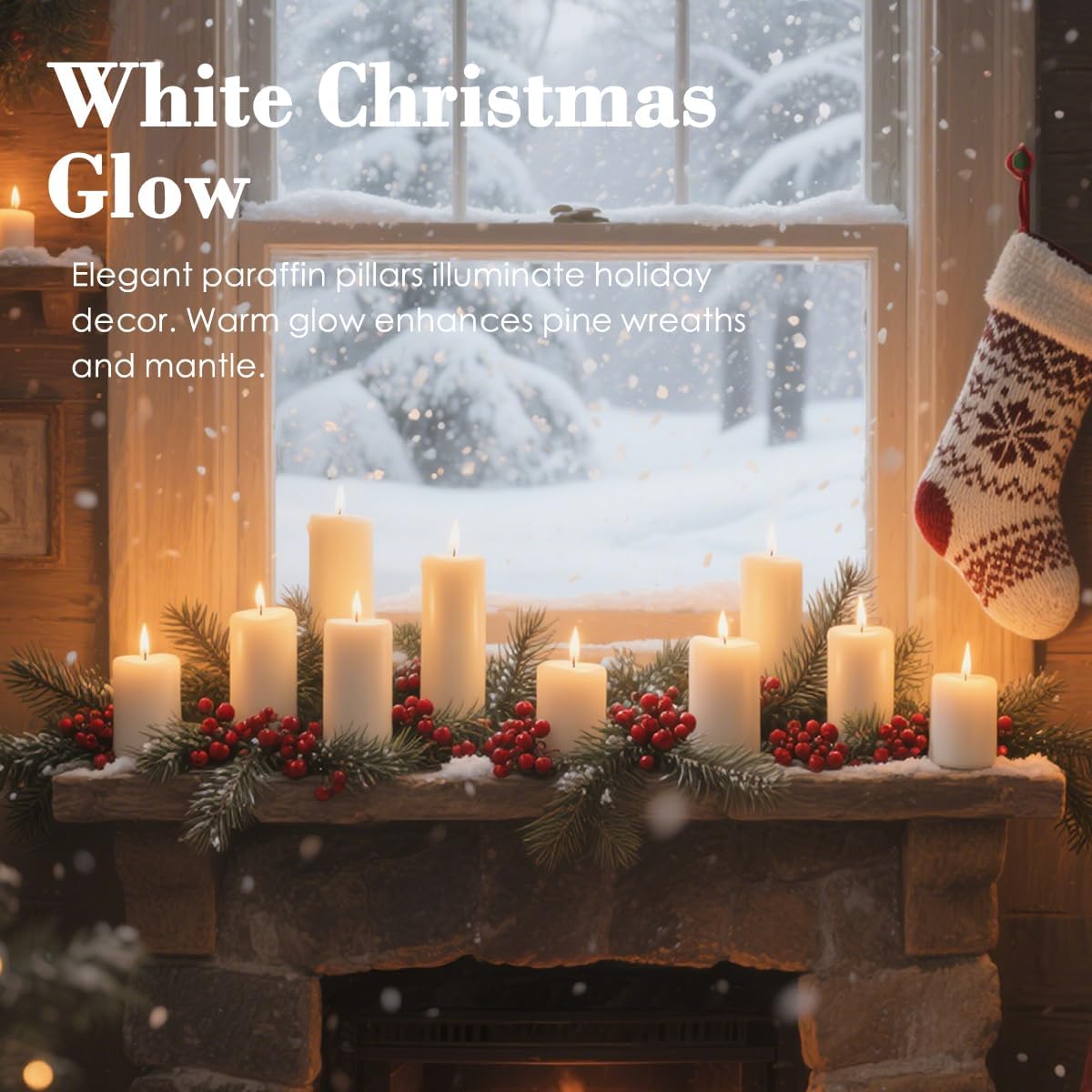 White Pillar Candles - 12 Packs Unscented Wax Pillar Candle, Long-Lasting 30 Hour Burn Time, 2x4 Inch, Elegant Decorative White Candles for Weddings, Centerpiece, Home Decor - Image 7