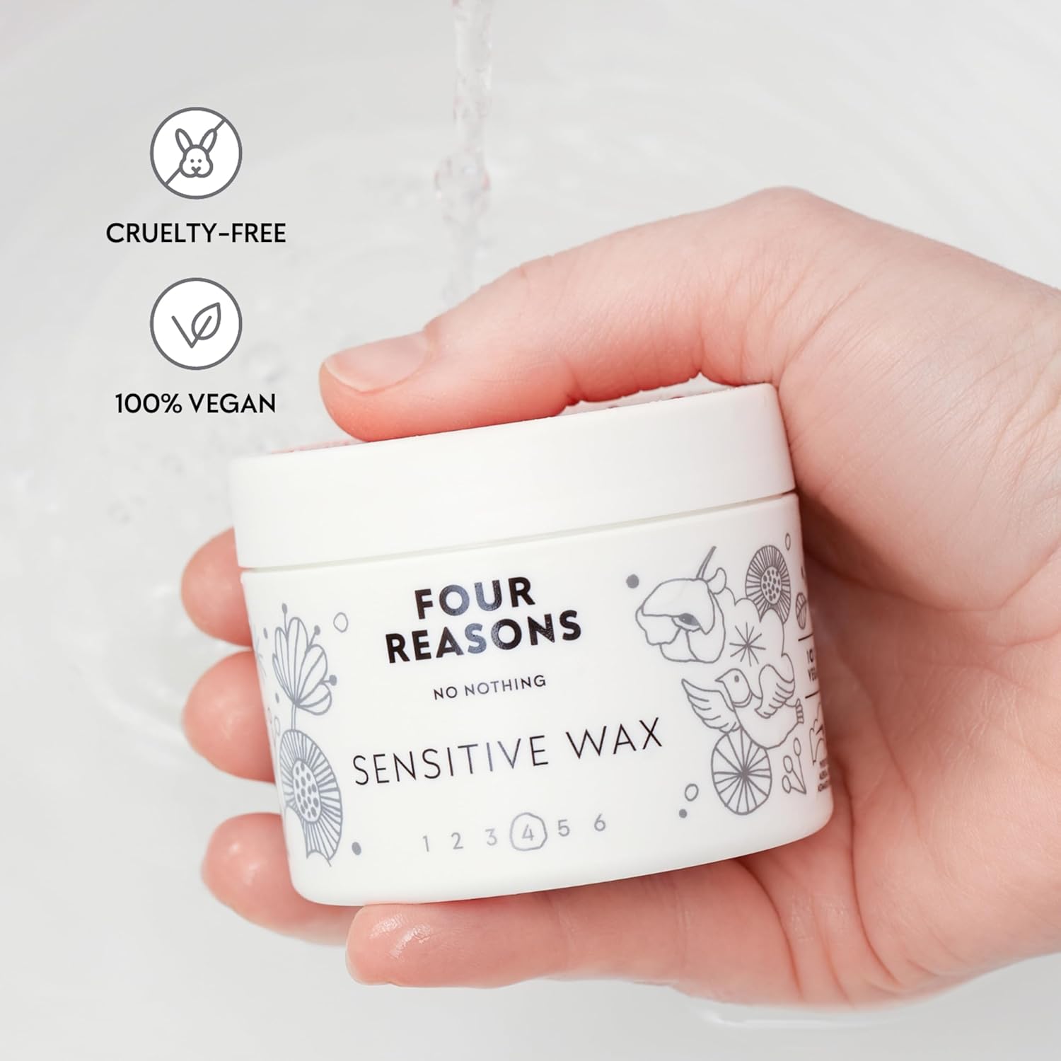 No Nothing Extra Strong Hold Styling Wax 100g for Sensitive Skin Vegan Hypoallergenic - Image 3