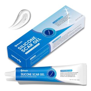 Silicone Scar Gel, Scar Cream, Advanced Scar Gel for Surgical Scars, Stretch Marks, Keloid Bump Removal, Old and New Scars 0.70oz (20g)