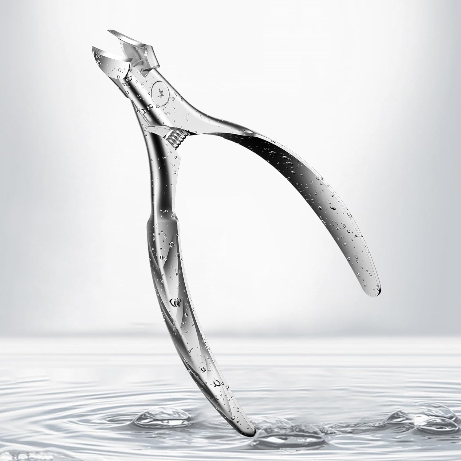 FERYES Wide Jaw Thick Toenail Clippers Thick Toenails - Precision Stainless Steel Toe Nail Clippers for Thick Nails for Seniors with Catcher - Silver - Image 2