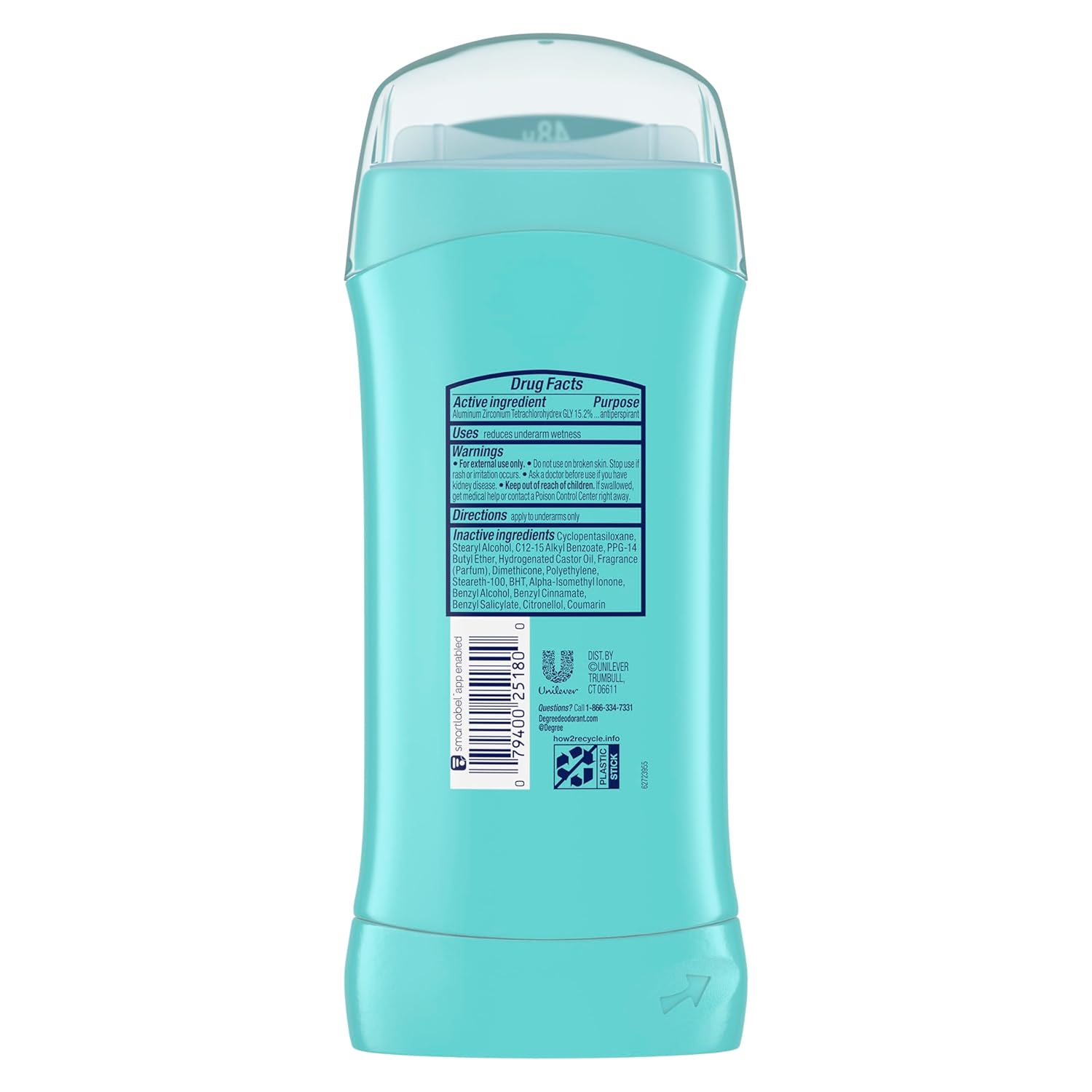 Degree Original Antiperspirant Deodorant Sheer Powder Pack of 6 48-Hour Sweat & Odor Protection Antiperspirant for Women 2.6 oz - Image 2
