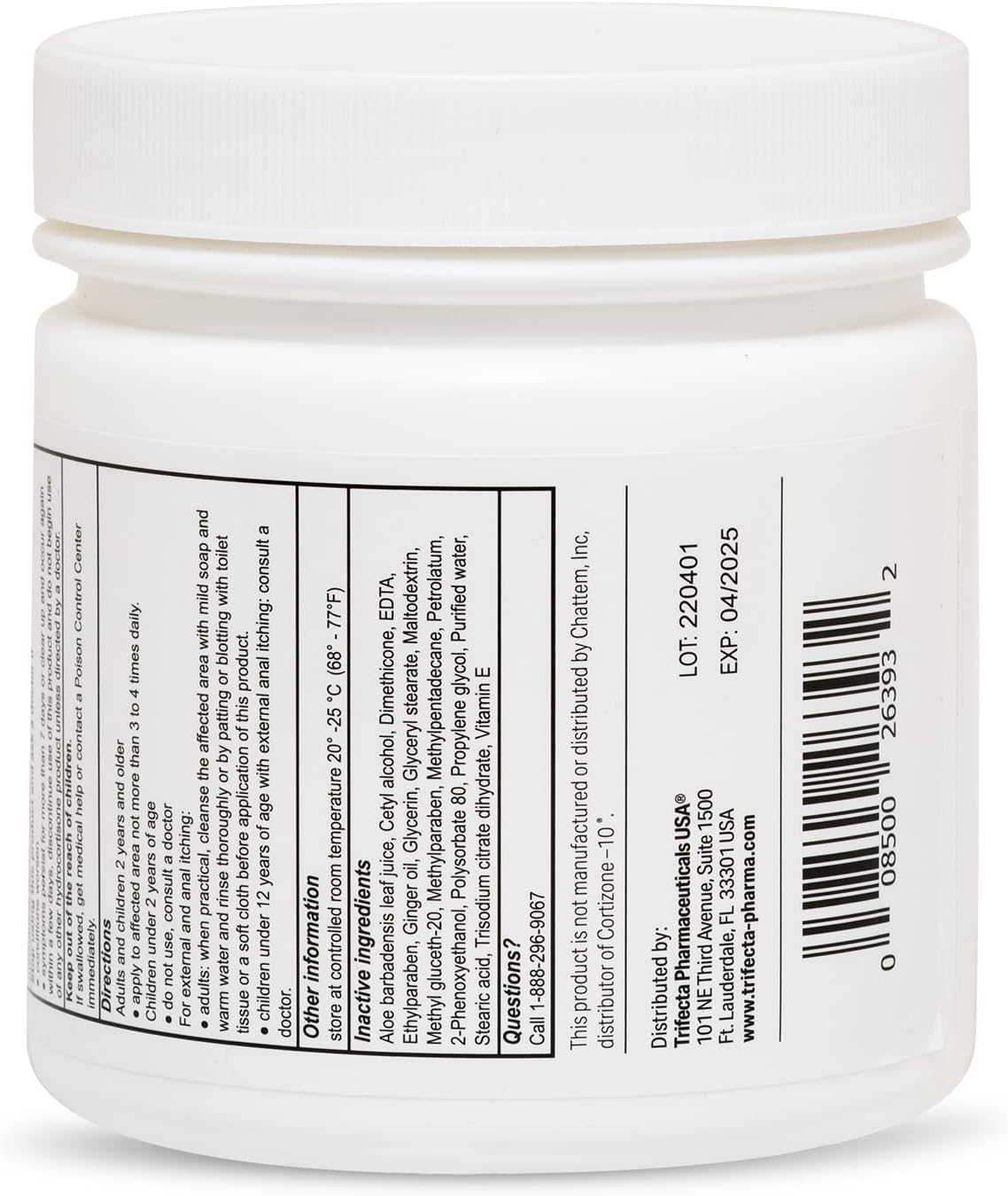 Globe Maximum Strength Hydrocortisone Cream 1% with Aloe Vera 16 oz Jar for Itching and Rash Relief - Image 7