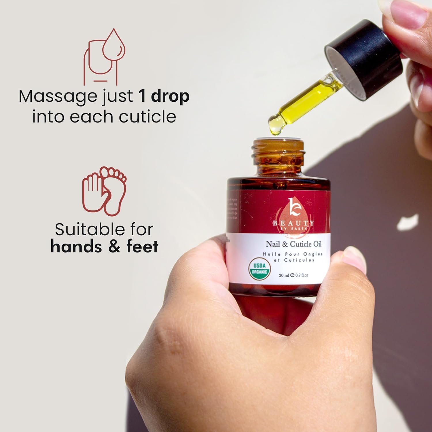 Organic Nail and Cuticle Oil - USA Made Nail Oil for Growth & Strength with Jojoba and Vitamin E, Repair for Damaged Nails & Cuticle Softener made with Natural Ingredients, Nails Care Products - Image 7