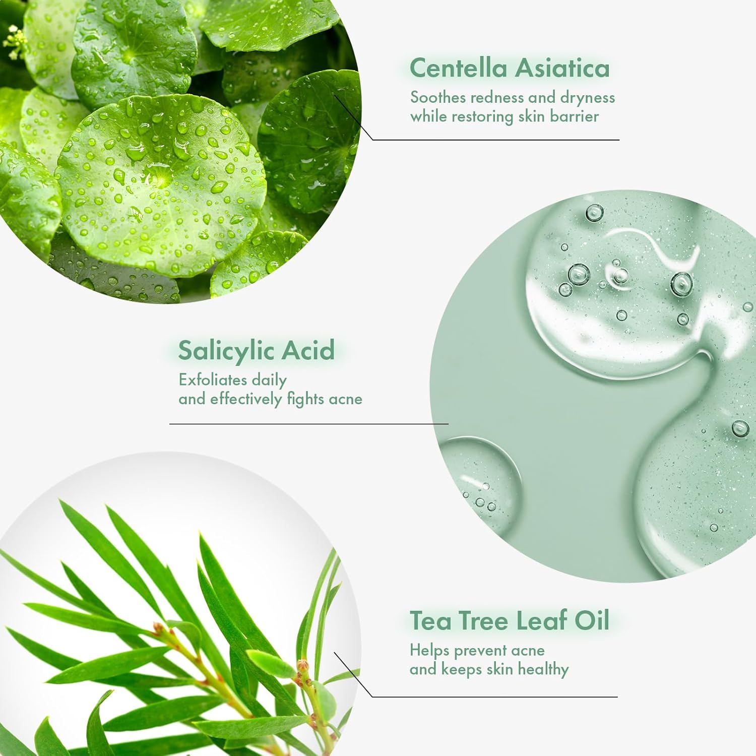 AC Kill Cream, BHA & Salicylic Acid Face Moisturizer, Niacinamide for Active Skin Repair, Tea Tree Oil for Soothing Sensitive Skin, acne spot treatment Korean Skincare, 30g, 1.05 oz. - Image 2