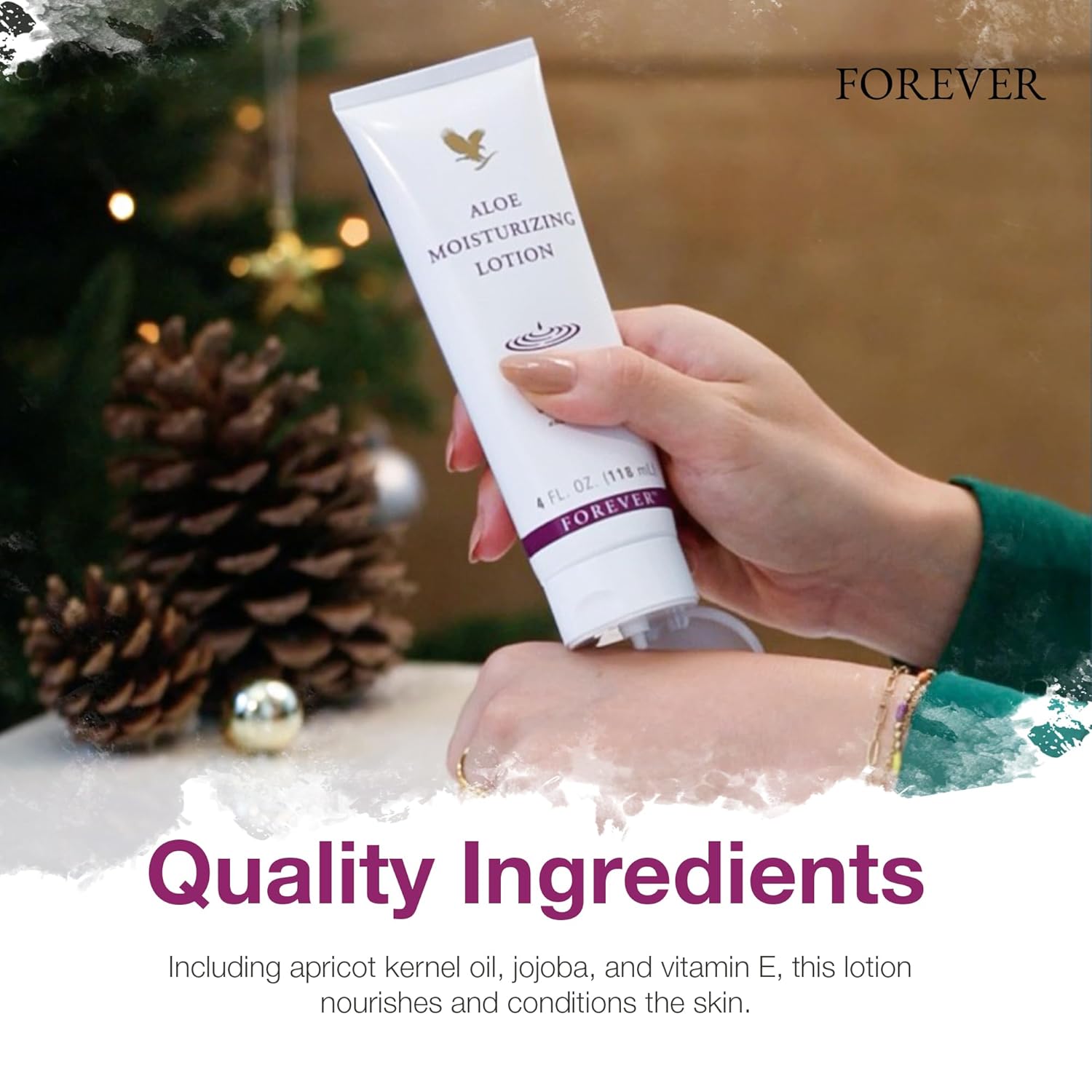 Forever Living Aloe Vera Moisturizing Lotion 4 fl oz with Collagen and Elastin - Image 5