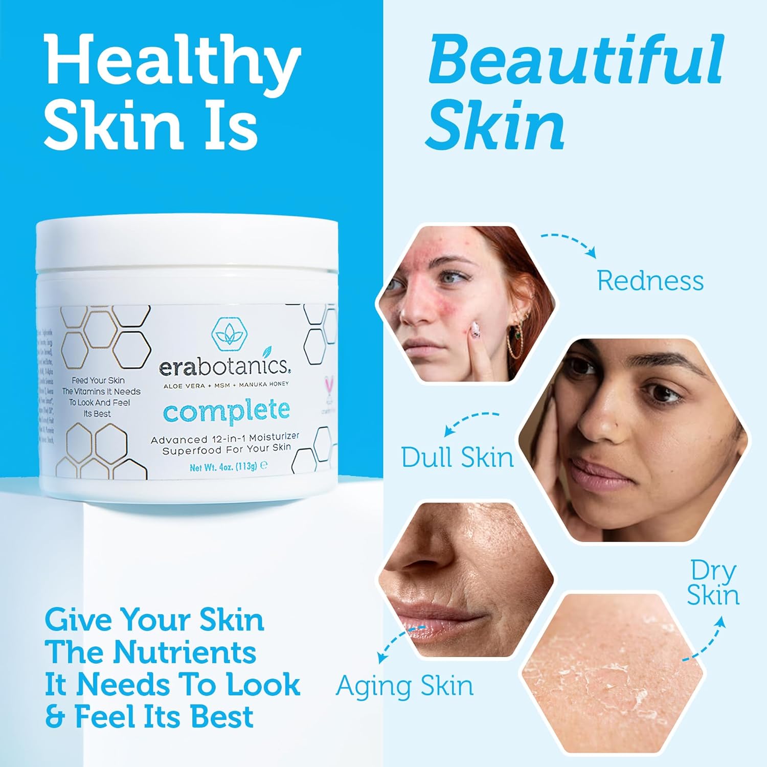 Era Organics Face Scrub, Wash & Cream - Microdermabrasion Scrub, Manuka Honey Face Wash & 12-in-1 Face Moisturizer – Moisturize, Exfoliate & Rejuvenate – pH Balanced, Sulfate-Free, All Skin Types - Image 7