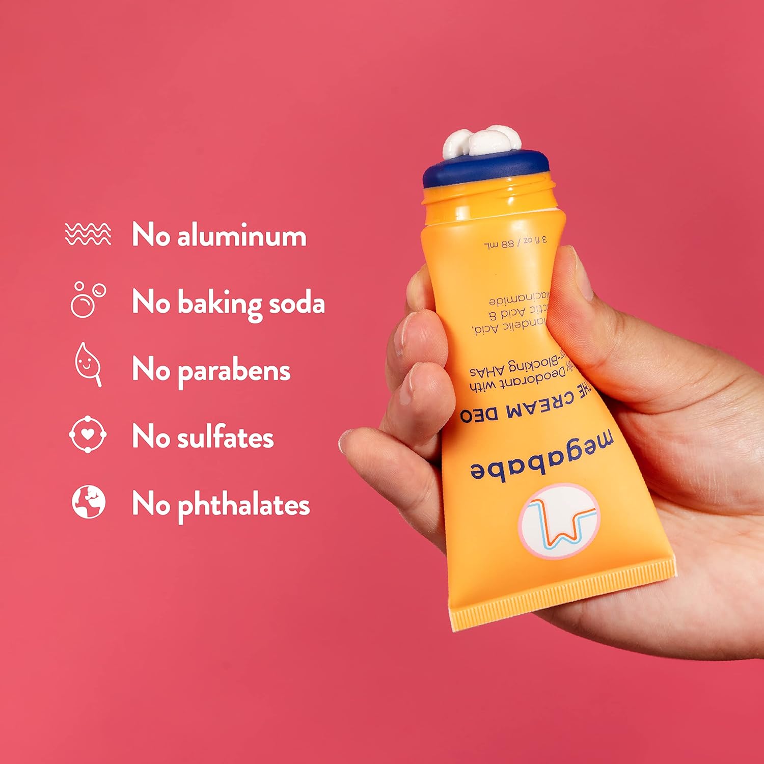Megababe Daily Deodorant - The Cream Deo with Odor-Blocking AHAs | Treats & Prevents Ingrown Hair | Aluminum-Free, All Natural | Free from Parabens, Sulfates & Phthalates | 3 fl oz - Image 5