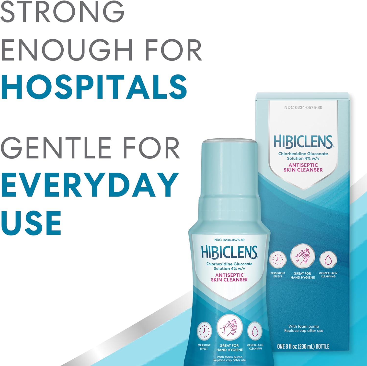 Hibiclens Antimicrobial Antiseptic Soap and Skin Cleanser 8 oz Foaming Pump for Home Hospital 4% CHG - Image 4