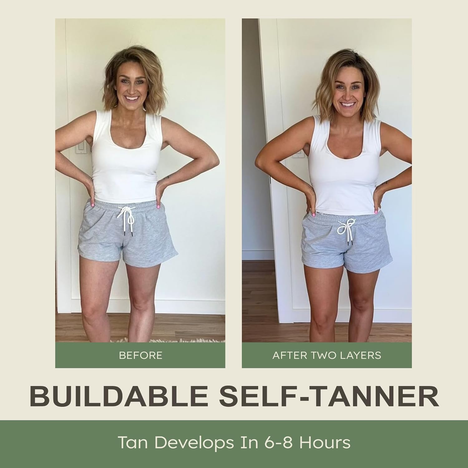 Non Toxic Self Tanner - Organic Tanning Foam - Long Lasting Natural Looking Tan - Streak Free Smooth Application - Plant Based Ingredients - Vanilla - Image 5