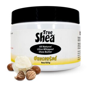 Moisturizing African Whipped Shea Butter, All-Natural Unscented Skincare Must - Have, Made from Unrefined Raw Shea Butter Enriched with Sunflower Oil Coconut for Skin, No Parabens, 8 oz