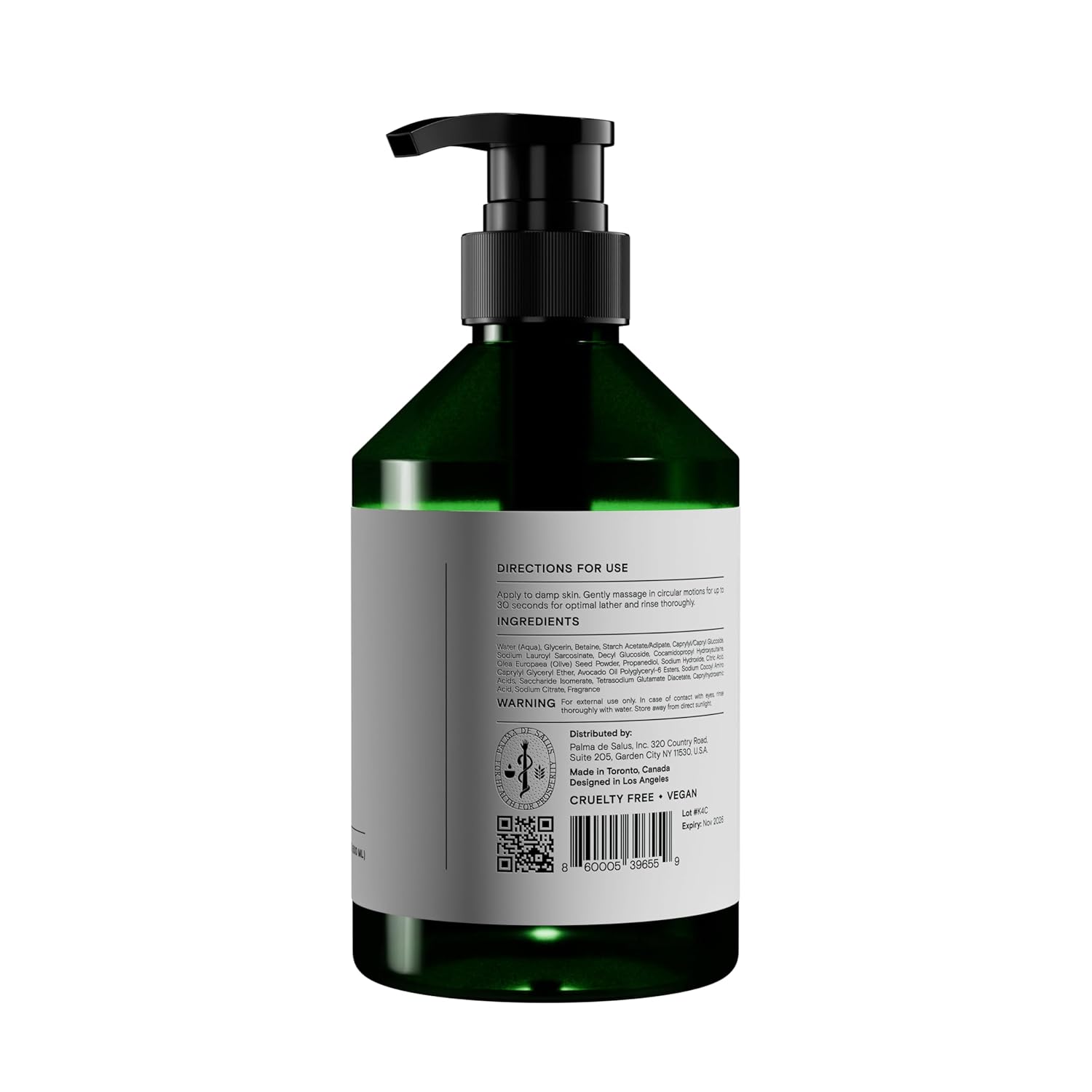 Exfoliating Hand & Body Wash (Organic Summer Rose) | Hydrating Cleanser with Avocado Oil, Betaine from Sugar Beets & Olive Pits โ Plant-Based Scrub for Glowing Skin | 17 fl oz - Image 2