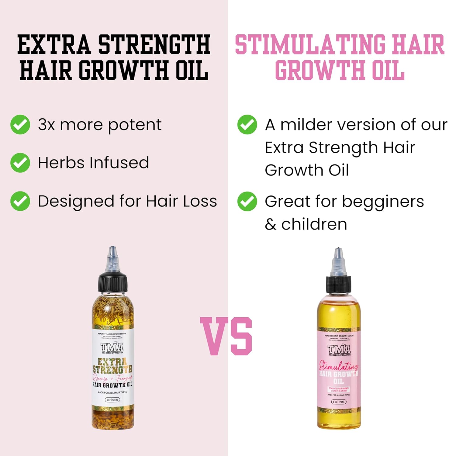 The Mane Attraction Extra Strength Rosemary + Fenugreek Herbal Hair Growth Oil | Infused With Castor Oil for ALL Hair Types - Image 8