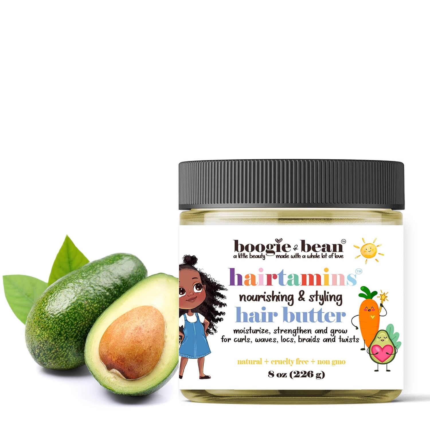 Kids Moisturizing Hair Butter for Hair Growth; Natural Hair Products for Black Kids; Infants Curly Hair, Twists and Braids Oil - Image 6