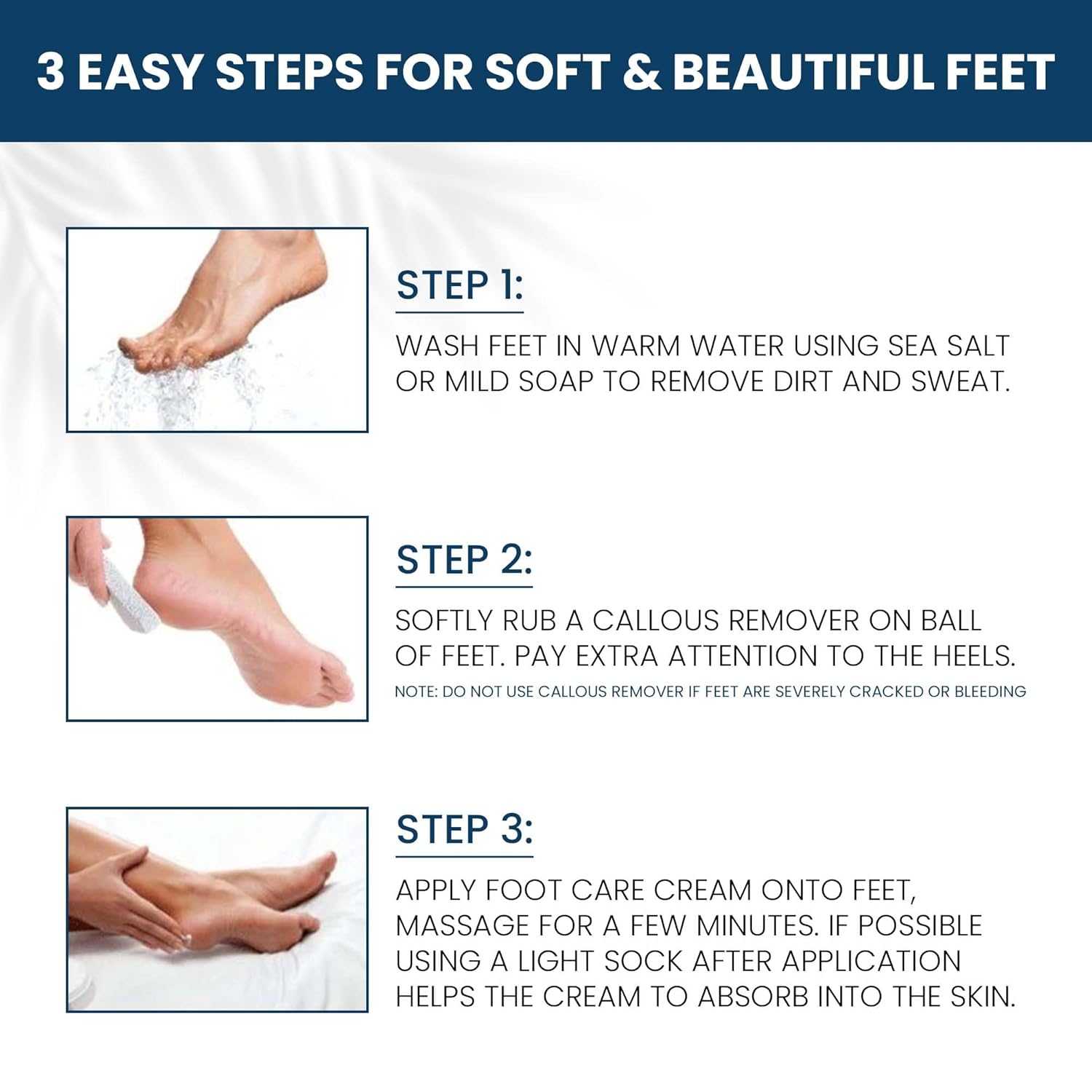 Nordic Care 6 oz Peppermint Foot Cream Intensive Repair for Dry Feet - Image 3