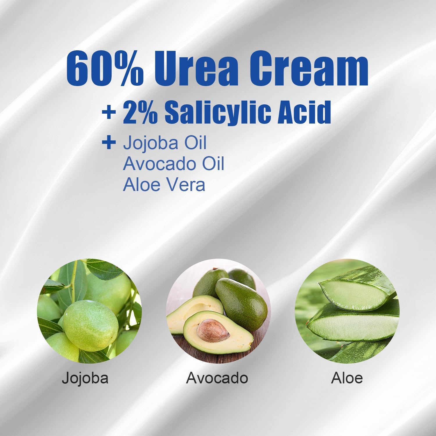 Intensive 5.3oz Foot Cream for Dry Cracked Skin with 60% Urea & 2% Salicylic Acid - Image 2
