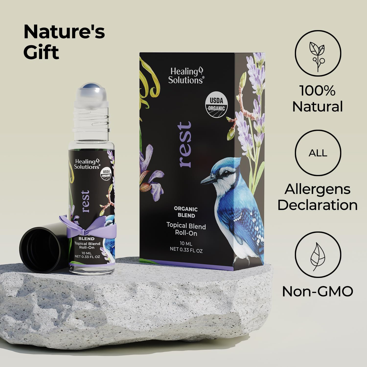 Healing Solutions Rest Blend Essential Oil Roller 2 Pack for Calm Sleep - Image 5