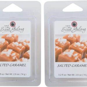 – Highly Scented Wax Melts -Hand Poured Wax Melts for Warmers, Two Pack (Salted Caramel)