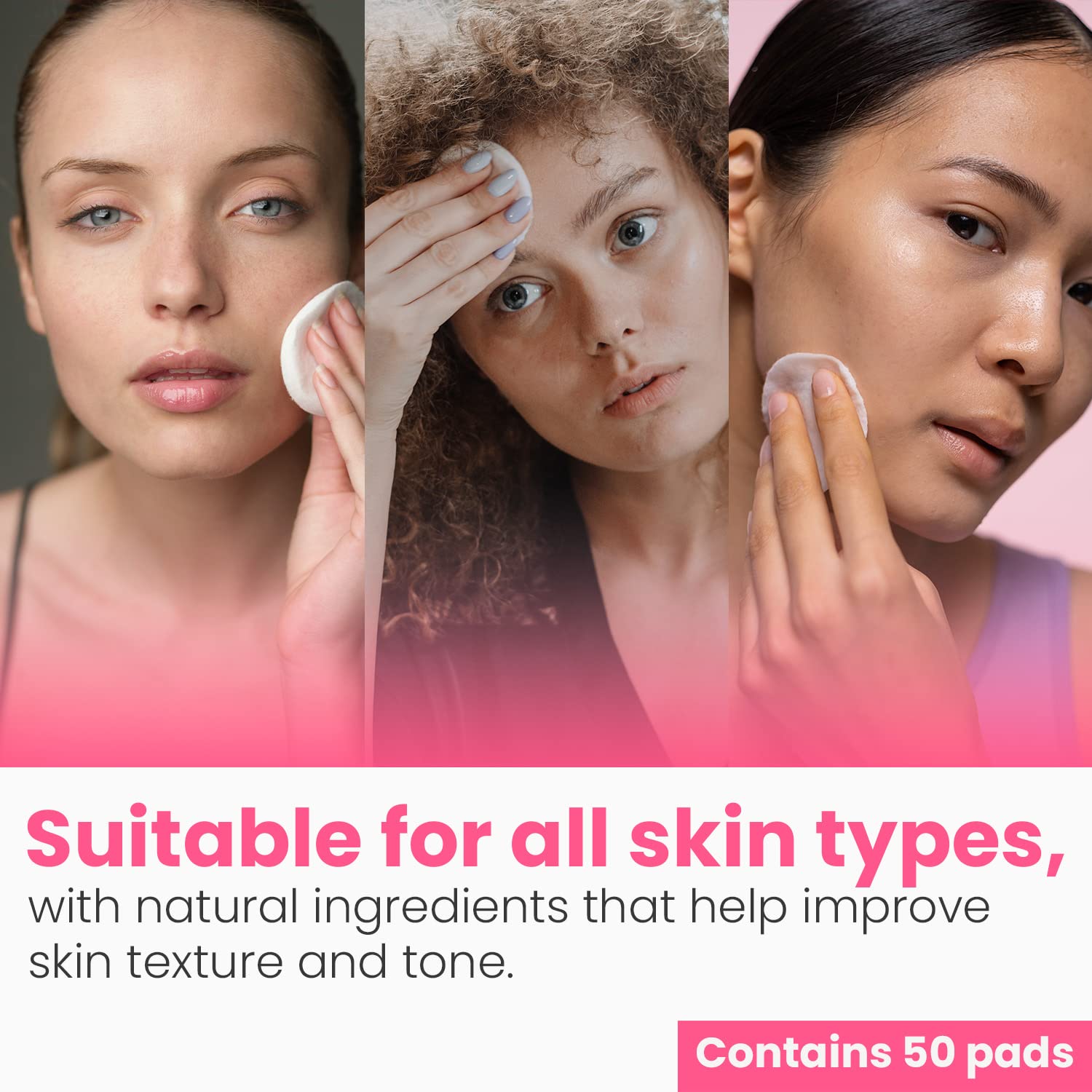 20% Glycolic Acid Pads (50 Pads) - Exfoliating Pads for Face Chemical Peel for Face at Home - Glycolic Acid Peel Exfoliating Face Pads - Acne Pads Facial Peel Face Exfoliating Pads with Vitamin C - Image 4