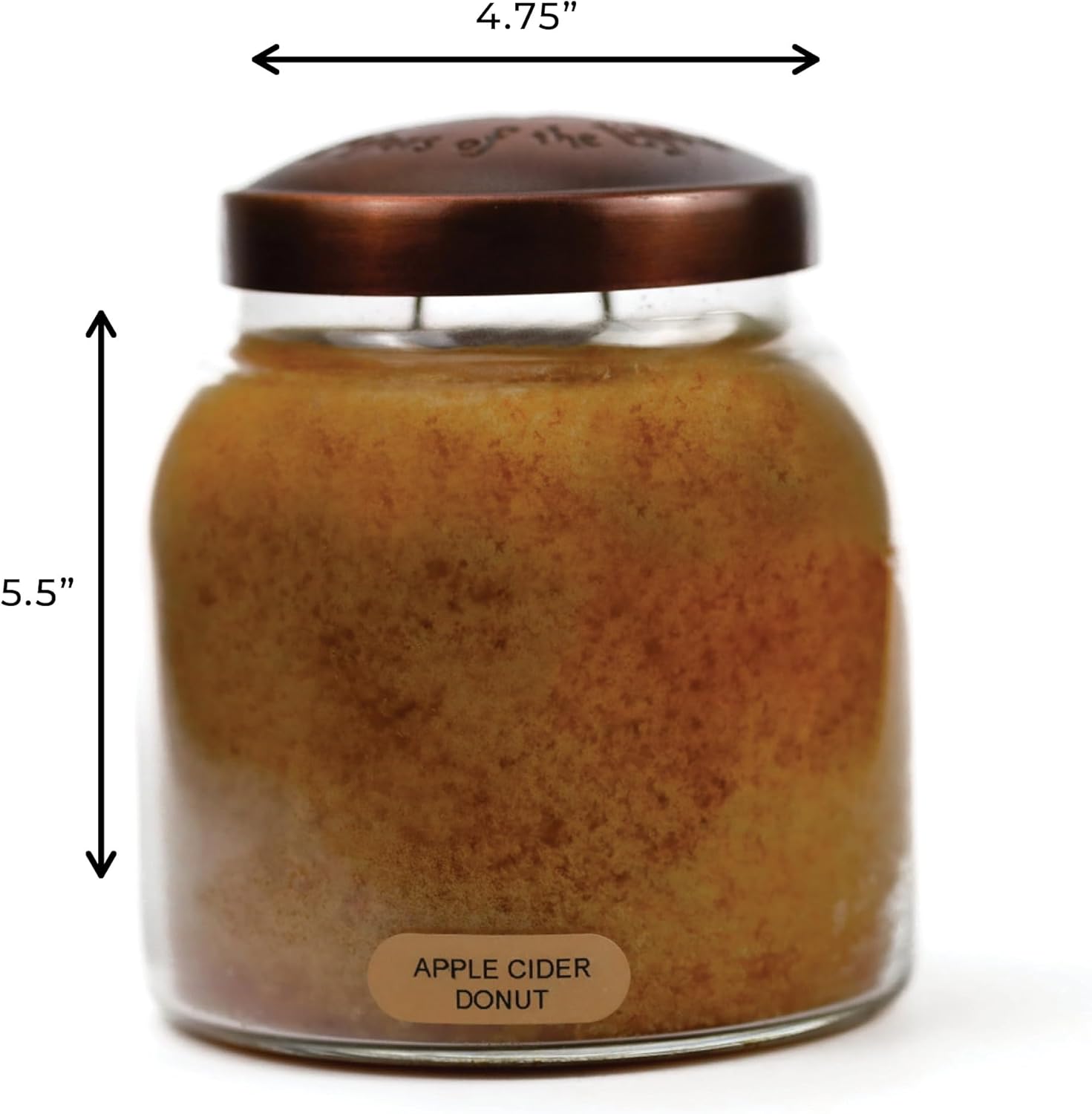 Apple Cider Donut Scented Candle 34-Ounce Papa Jar Candle Keepers of The Light- Fall Scented Candles- A Cheerful Giver - Image 5