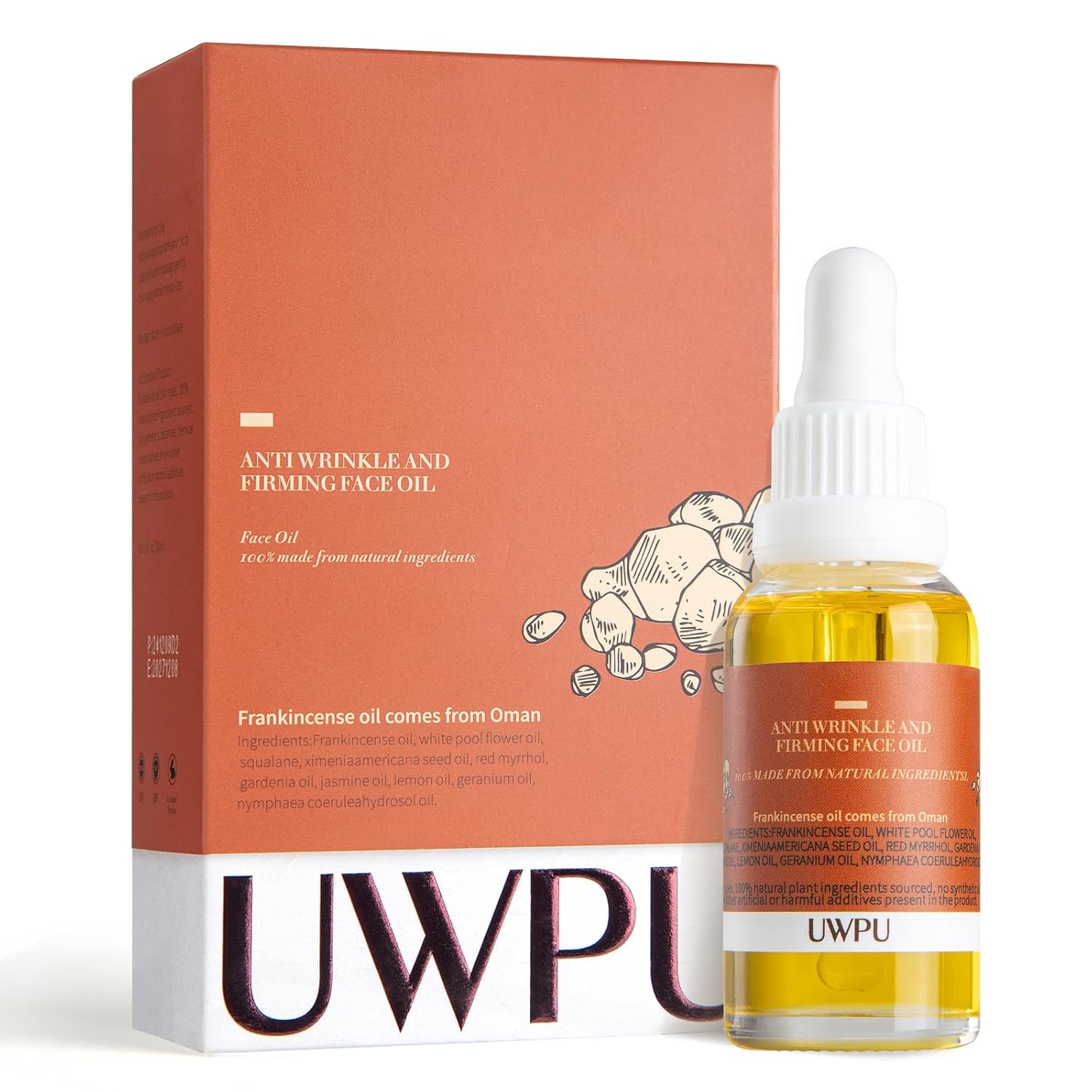 UWPU-Frankincense Oil| Frankincense Oil For Face| Reduce Wrinkles| Fine Lines & Signs of Aging| Gentle Skincare for Day & Night| cold extracted facial oil| deeply nourish& revitalize the skin - Image 7