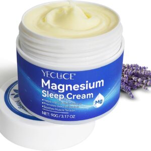 Magnesium Cream for Feet, Magnesium Oil for Feet, Magnesium Lotion, Magnesium Cream 3.17 OZ, Topical Magnesium, Soothes Muscle Tension, High Concentration Genuine Zechstein Topical Magnesium Chloride