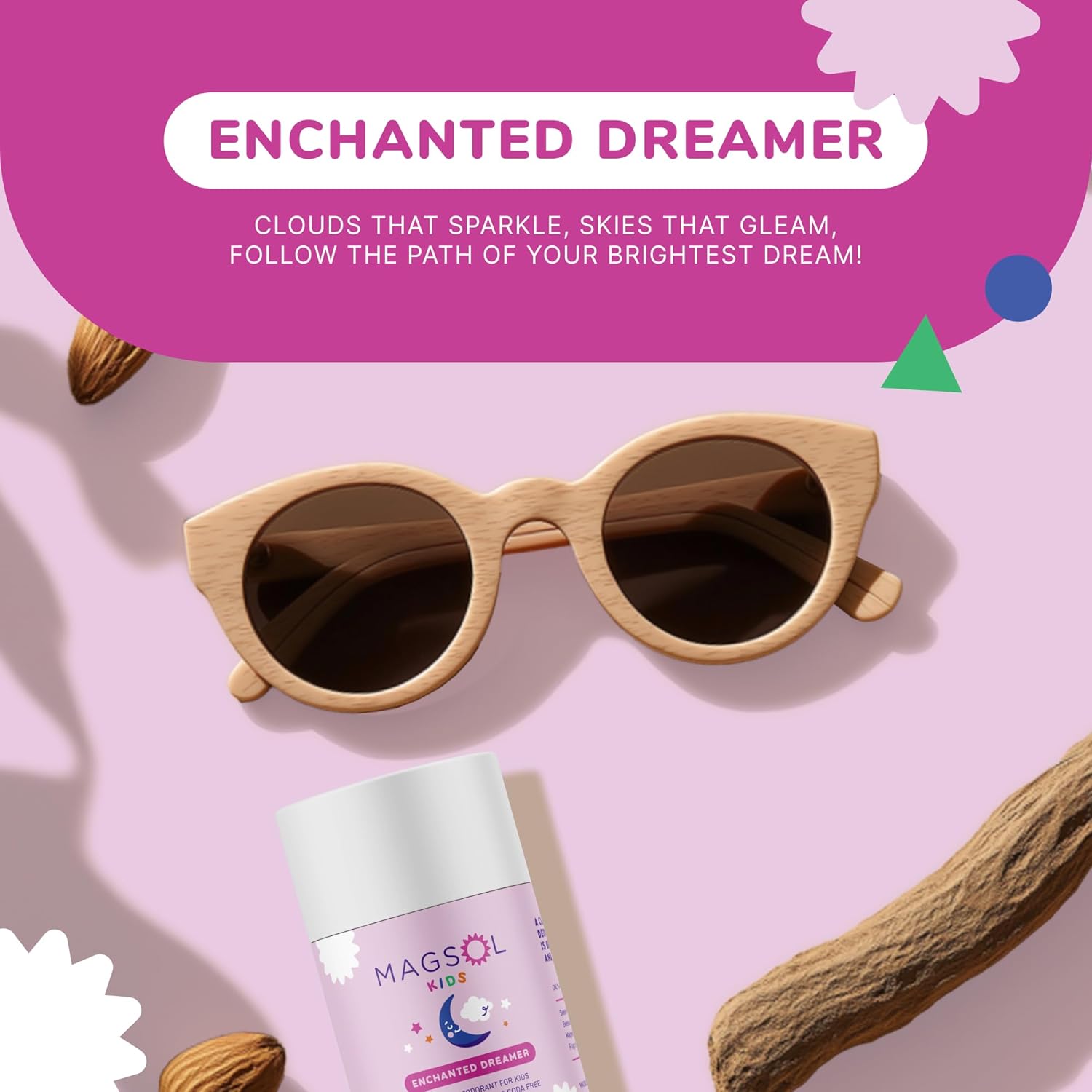 MAGSOL Natural Deodorant for Kids and Teens, Hypoallergenic Gentle on Skin, Only 4 Ingredients, Aluminum Free, Baking Soda Free, Natural Deodorant for Girls (Enchanted Dreamer) - Image 5