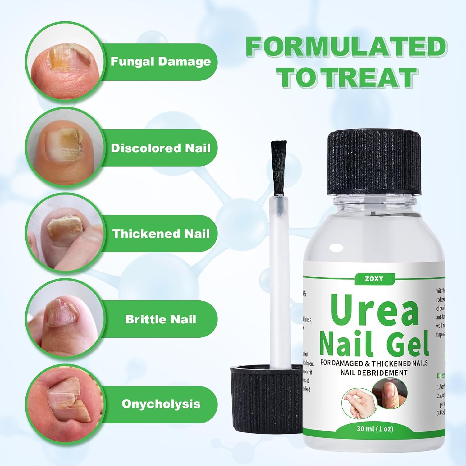 Urea Nail Gel 40% โ Softens Thick Nails & Calluses | Restores Discolored, Damaged Nails | Urea Gel for Nail, Fast-Absorbing - Image 2