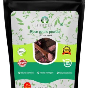 Rose Petals Powder 100 Gm | Rosa centifolia Natural Face Packs & Facial Mask Formulations | 100% Pure | Chemical-Free | Preservative-Free | No Artificial Color | Natural Skin Toner