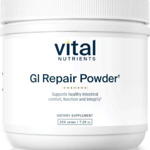 Vital Nutrients GI Repair Powder | Leaky Gut Powder with L Glutamine and Zinc | Digestive Enzyme Supplement to Support Gut Health and Digestion | Gluten Free | 40 Servings