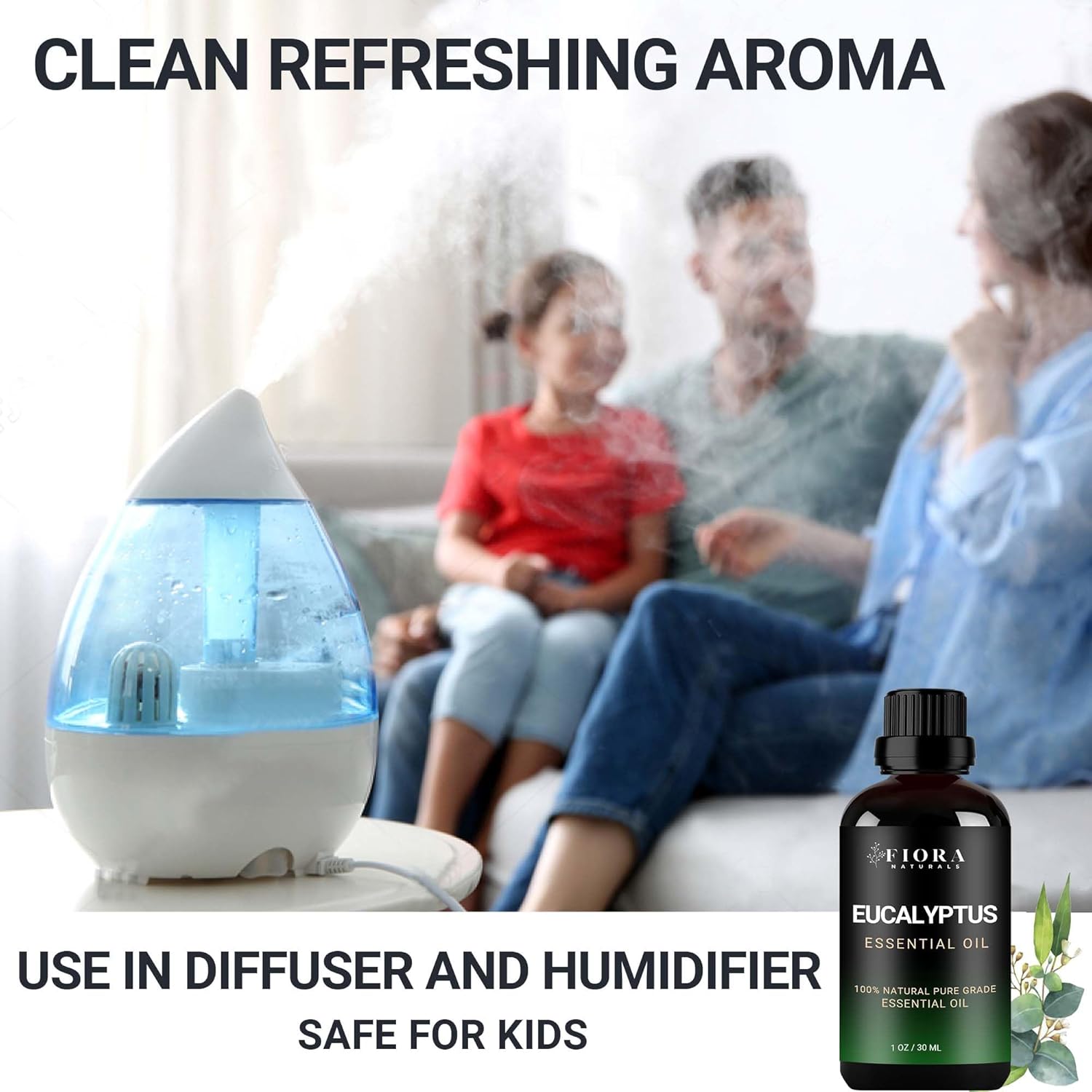 100% Pure Eucalyptus Essential Oil 10ml for Diffusers, Aromatherapy, Skin, Hair - Image 2