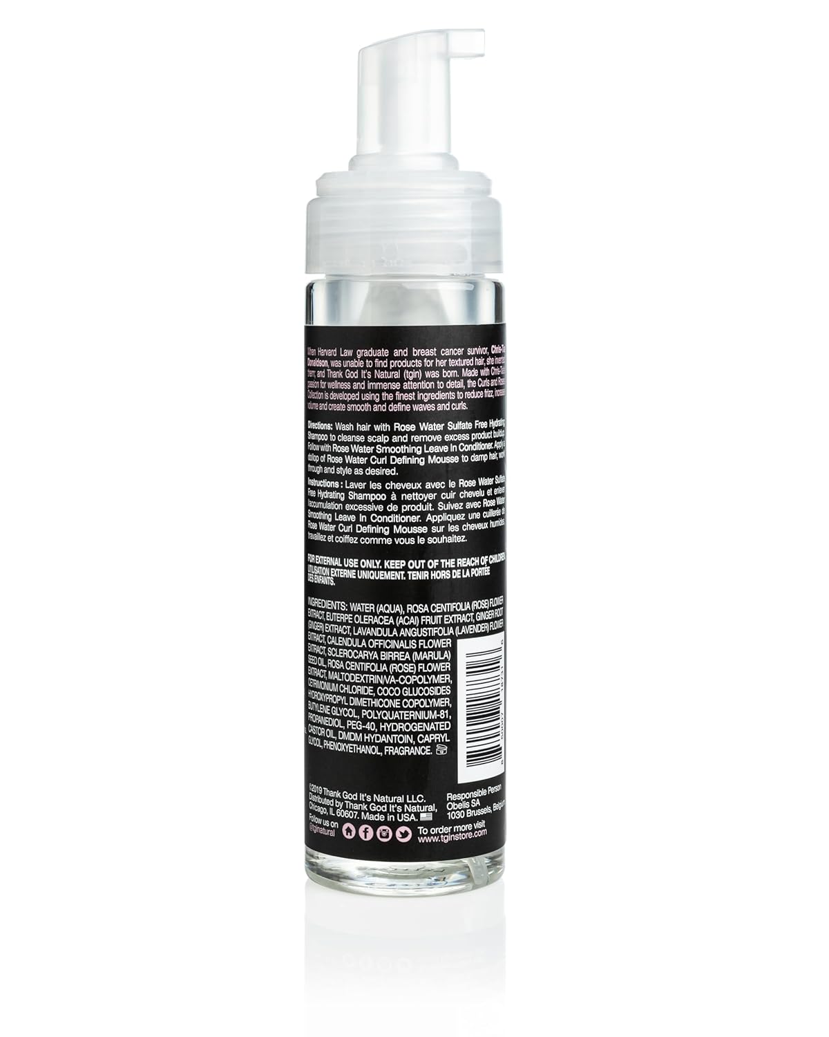 tgin The Styling Package: Rose Water Leave In Conditioner, Defining Gel and Mousse - Gift Set - Curls - Color safe - Wavy - Detangle - Low Porosity Hair - Fine Hair - Styling Products - Image 6