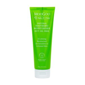 MooGoo Baby Soothing Moisturizer Nut Oil Free - Gentle & Hypoallergenic with 10% MSM for Sensitive, Irritated & Delicate Skin, Paediatrician Approved, for All Ages, 120g / 4.2 oz.